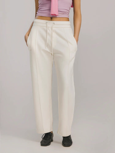 Pleat Please Straight Fit Trouser in Cannoli Cream, image 1