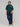 Sunrise Check Boxy Shirt in Classic Green and Navy Blue Plaid, image 2