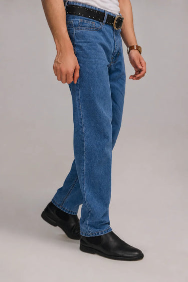 The Everyday Straight Fit Denim in Classic Blue, image 3