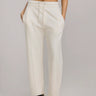 Pleat Please Straight Fit Trouser in Cannoli Cream, image 1